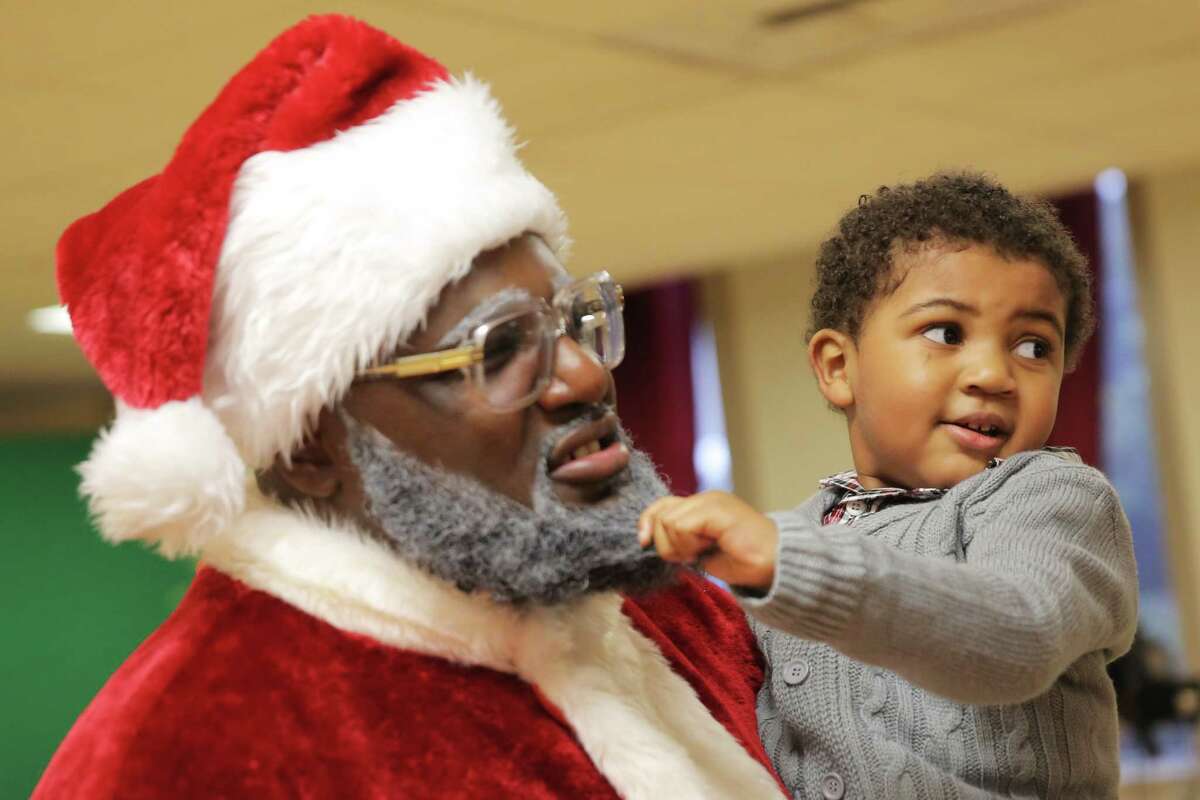 Black Santa delights kids in the Central District