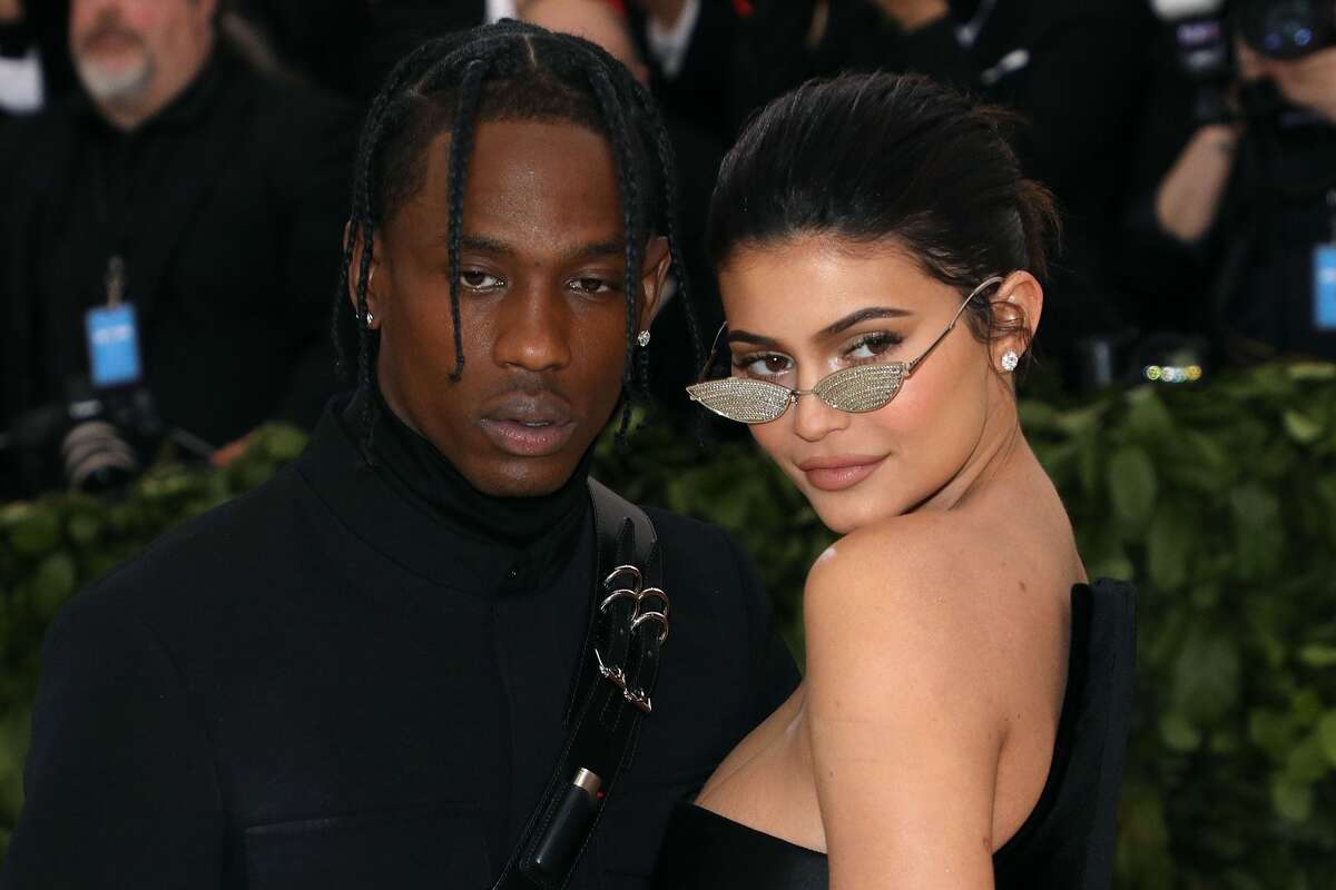 NEW YORK, NY - MAY 07: Travis Scott and Kylie Jenner attend "Heavenly Bodies: Fashion & the Catholic Imagination", the 2018 Costume Institute Benefit at Metropolitan Museum of Art on May 7, 2018 in New York City. (Photo by Taylor Hill/Getty Images)