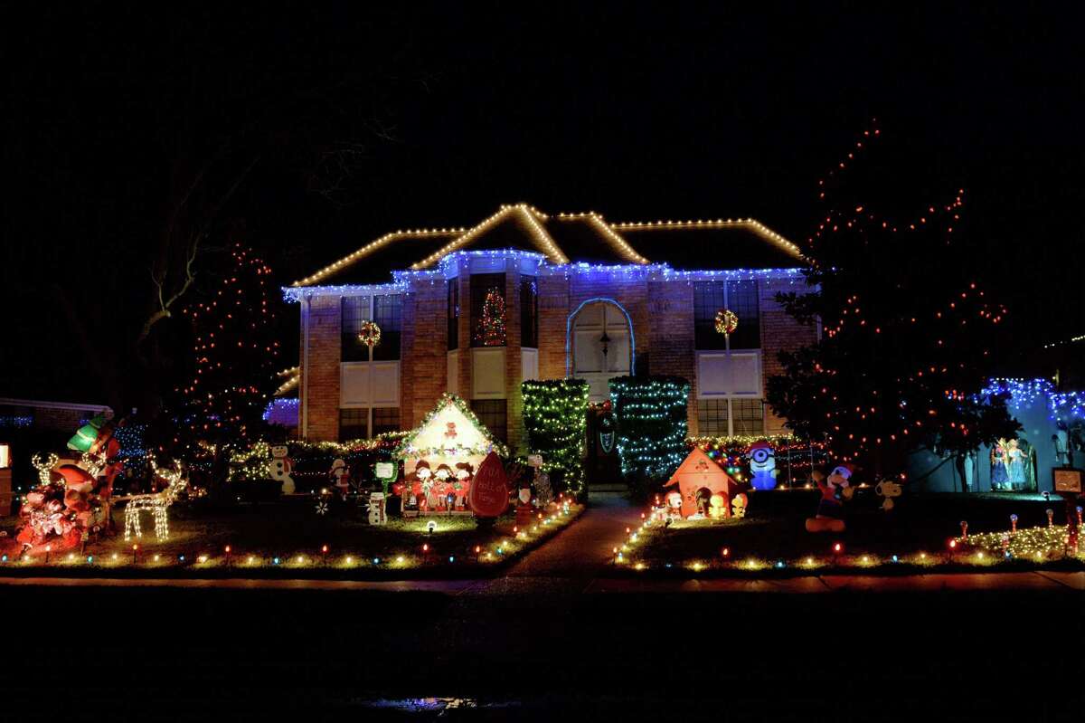 Holiday lights displayed in Pecan Grove on Thursday, Dec. 13, in Richmond.