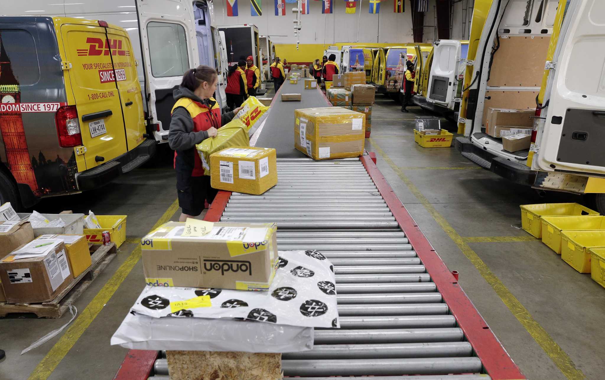 FedEx DHL coming to town bearing holiday packages