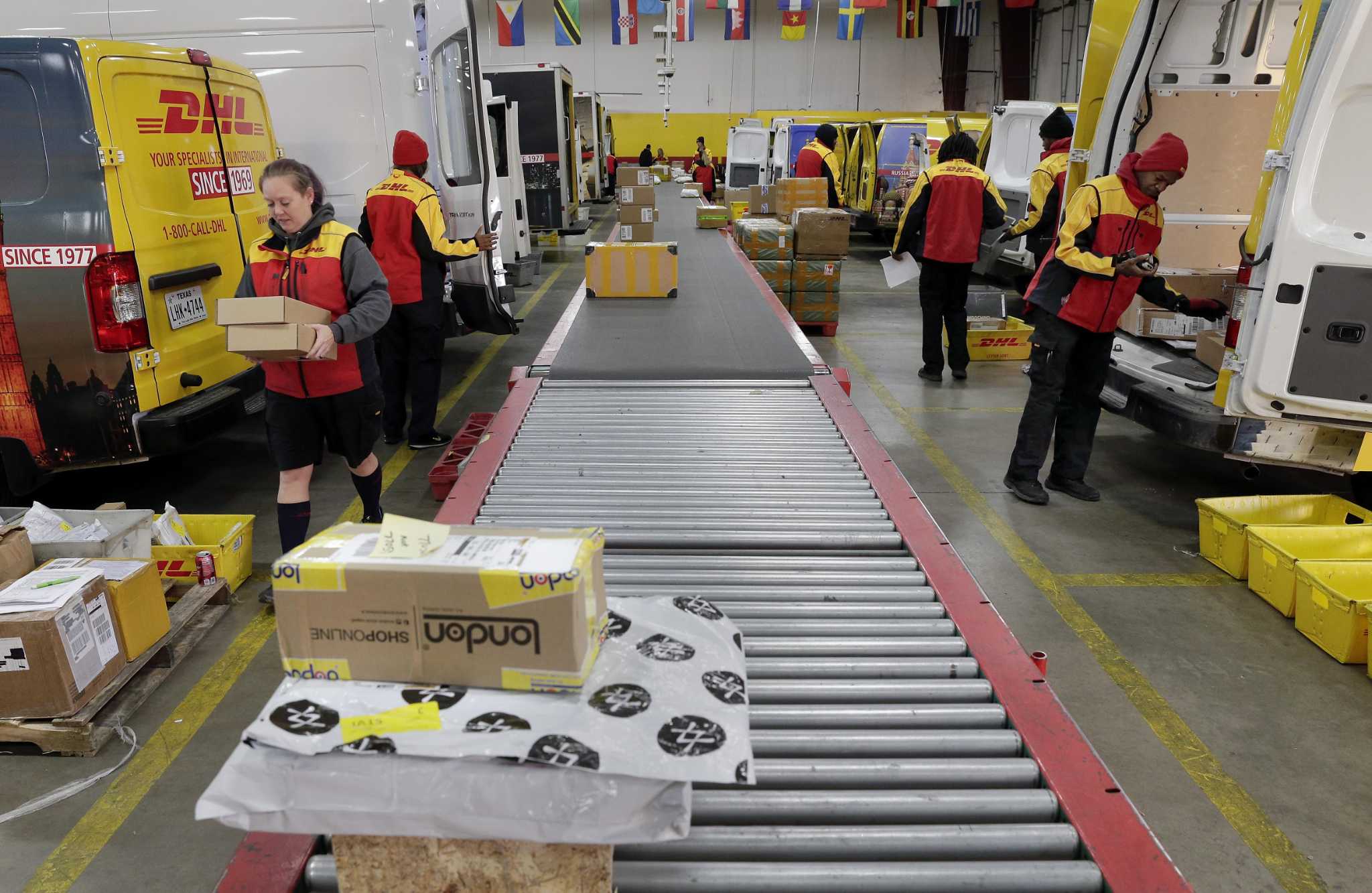 FedEx DHL coming to town bearing holiday packages