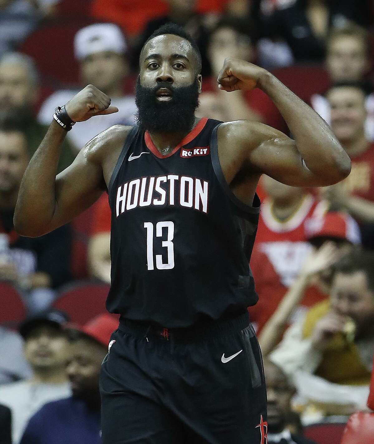 Guard James Harden scored 13 of the Rockets’ 19 fourth-quarter points, including eight in the final two minutes capped by a dagger 3 with 13.3 seconds left. He finished with 47 points and missed only one of his 16 free-throw attempts.