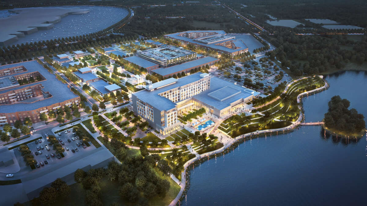 A rendering shows plans for the Katy Boardwalk District.