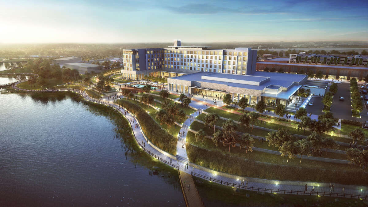 A rendering shows plans for the Katy Boardwalk District.