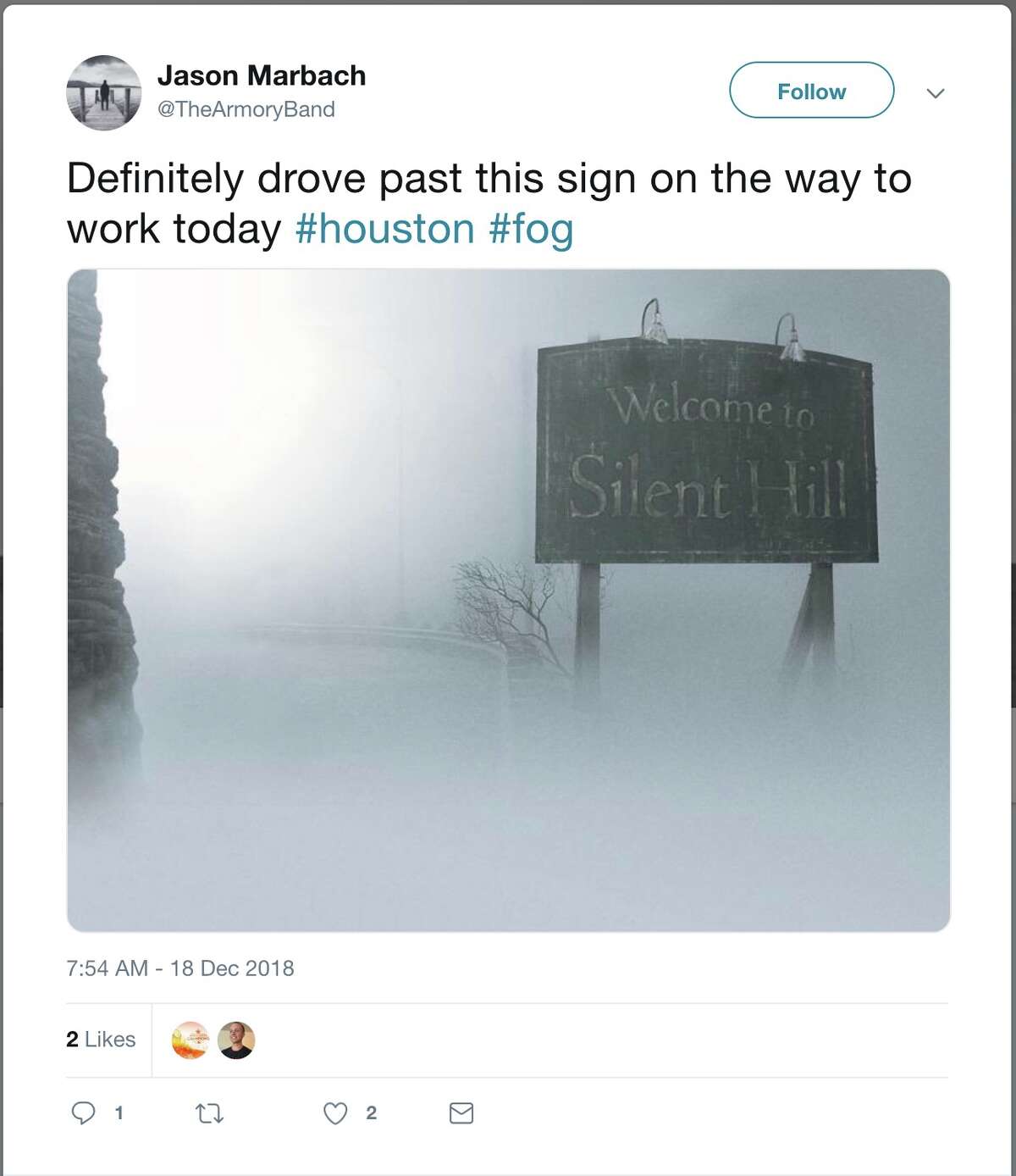 Fog Rolls Into Houston As Cool Pictures And Memes Blanket Social Media