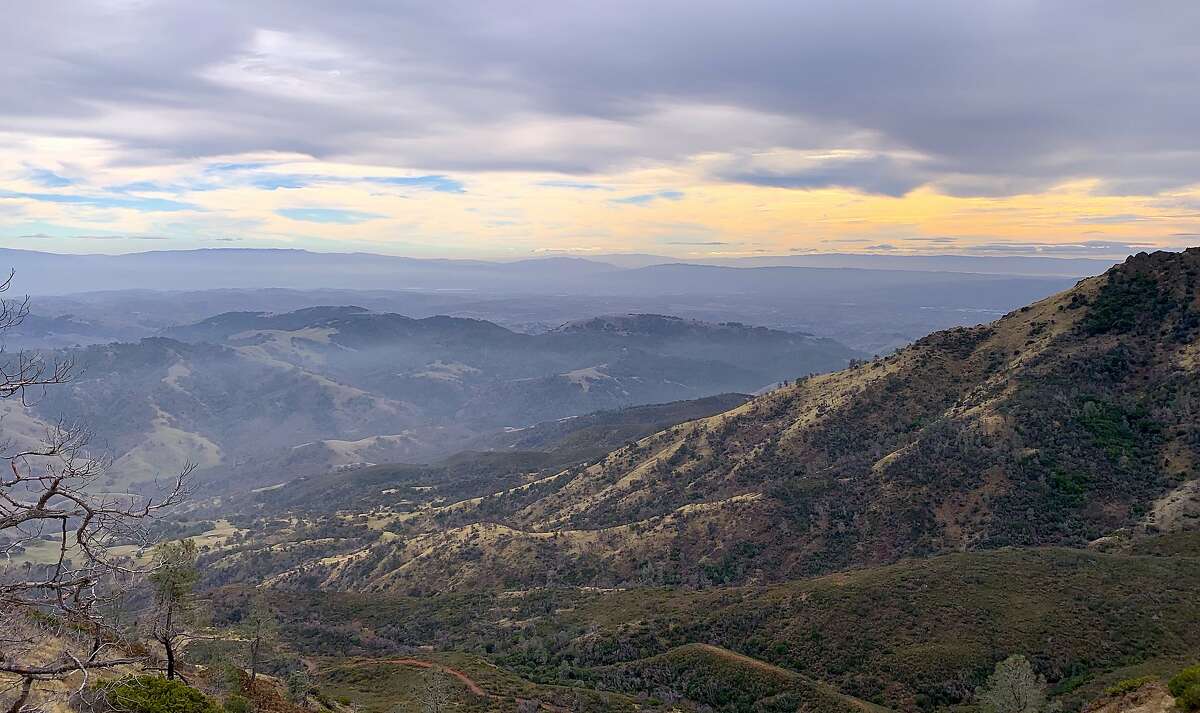 The view from the North Ridge Trail on Mount Diablo looking southwest