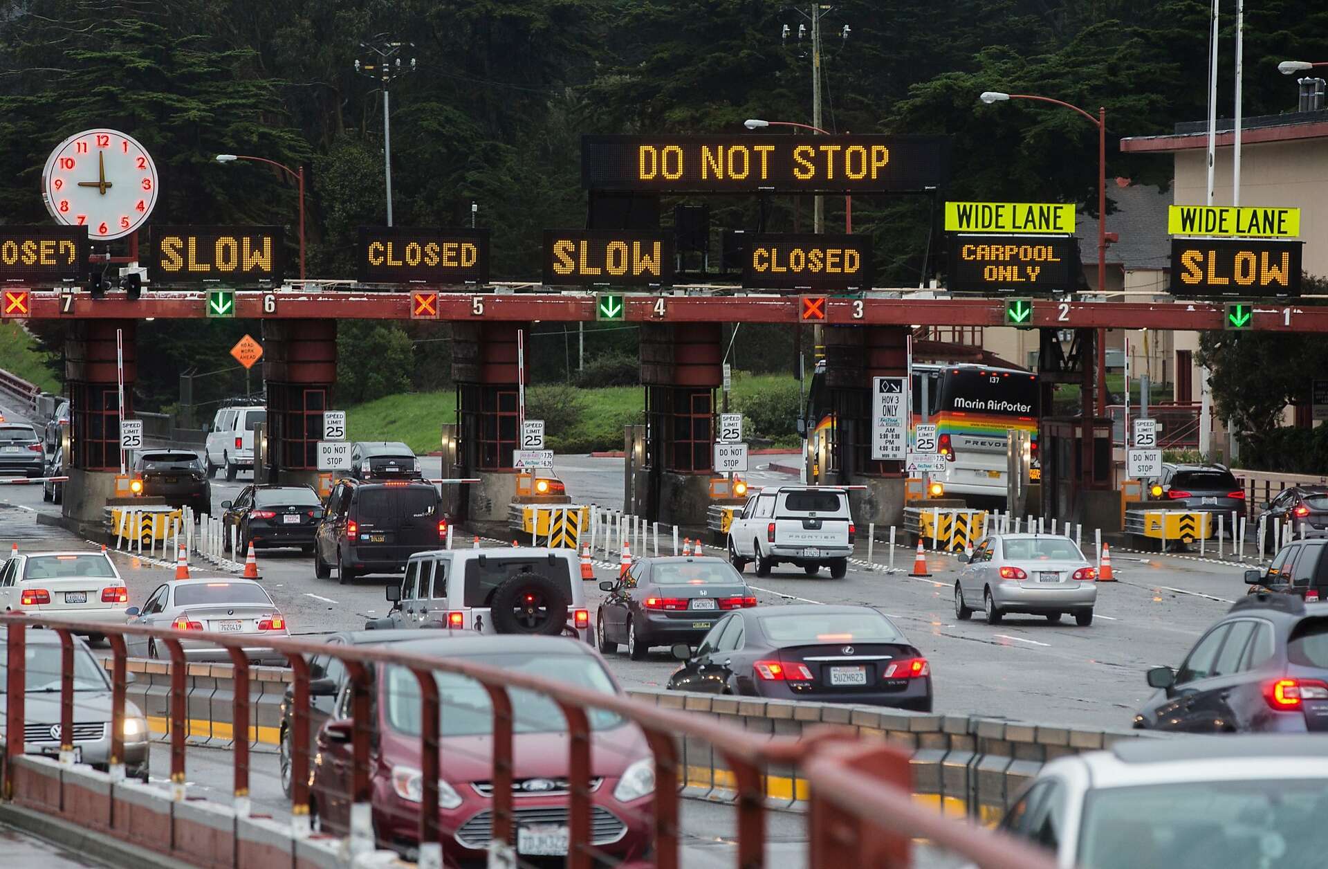 Golden Gate Bridge toll may climb near $10 by 2023