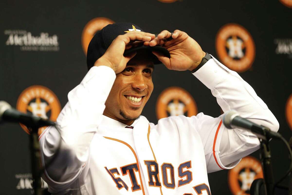 The addition of Michael Brantley in left field leaves a roster crunch in Houston’s outfield.
