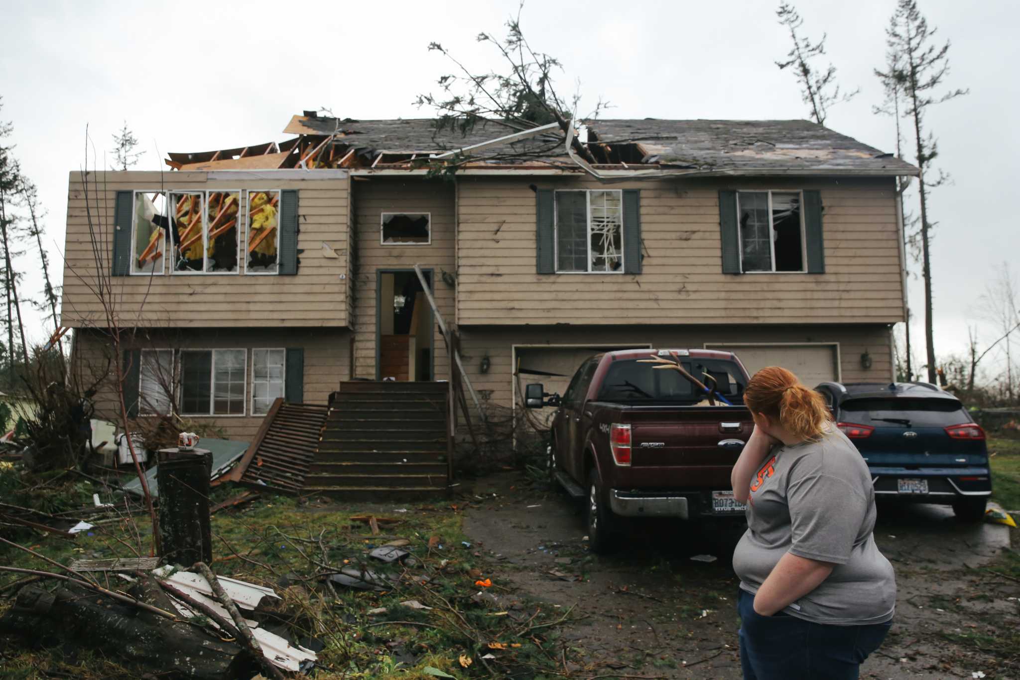 For Port Orchard tornado-blasted red house family, 'everything leads home