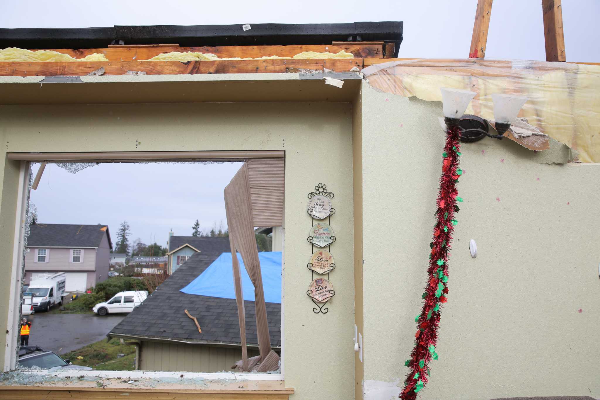 For Port Orchard tornado-blasted red house family, 'everything leads home