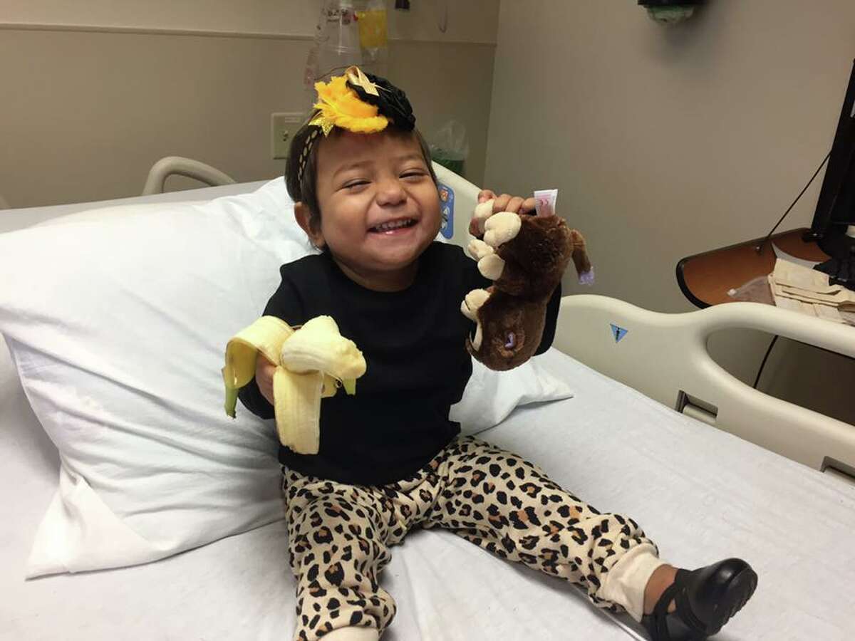 Bella Sanchez, 2, of Laredo is currently being treated at Methodist Children's Hospital in San Antonio. A blood and marrow registry drive in honor of her will be held this weekend at Lazy Boy Tattoo.