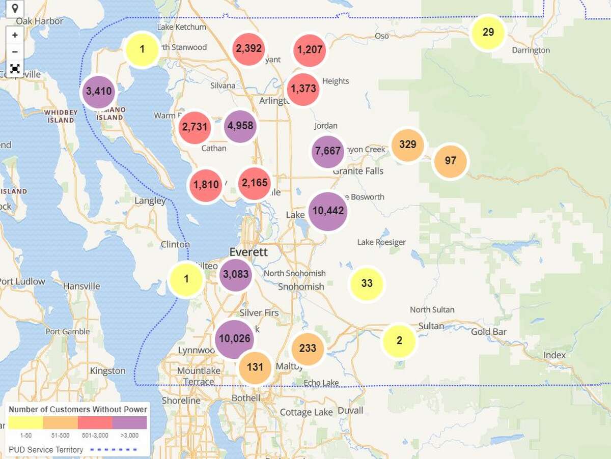 300,000 without power as high winds tear through region