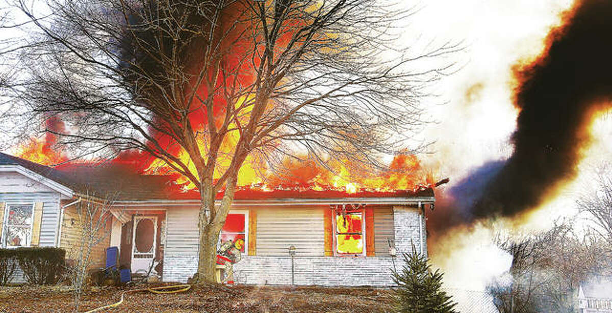 A fire destroyed the home of Greg and Kathy Crews Tuesday in the 4800 block of Rocky Branch Road in rural Dorsey, just one week before Christmas.