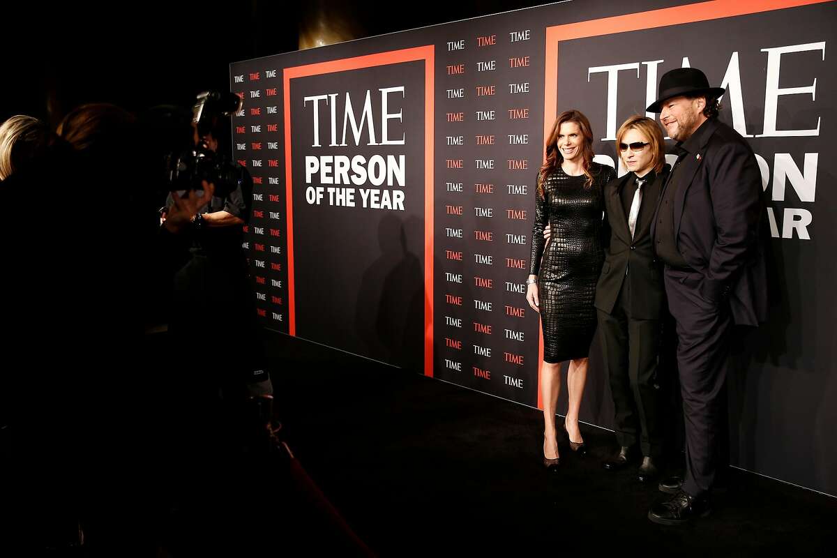 NEW YORK, NY - DECEMBER 12: Yoshiki, Lynne Benioff and Marc Benioff attend the TIME Person Of The Year Celebration at Capitale on December 12, 2018 in New York City. (Photo by Brian Ach/Getty Images for Time)
