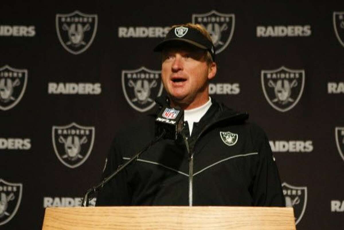 Deuce Gruden, son of Jon Gruden, will remain on Raiders staff