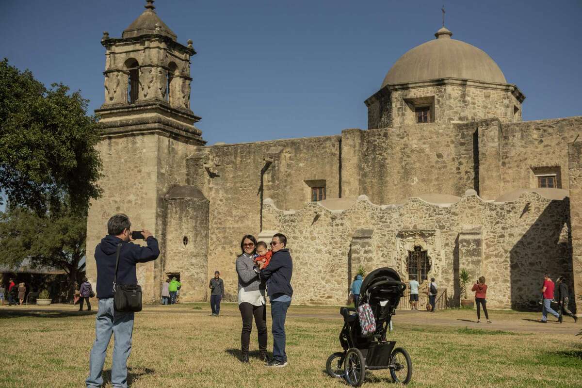 Despite a partial federal government shut down currently underway area families and tourists still flocked to Mission San Jose on Sunday, December 23, 2018.