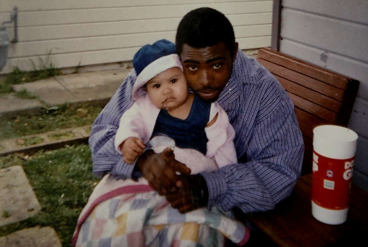 Undated image of Oscar Grant with his daughter, Tatiana. Grant was shot and killed by a BART police officer on January 1, 2009.