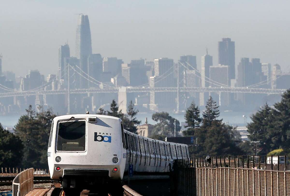 A train leaves MacArthur BART Station on Friday, November 2, 2018 in Oakland, Calif.