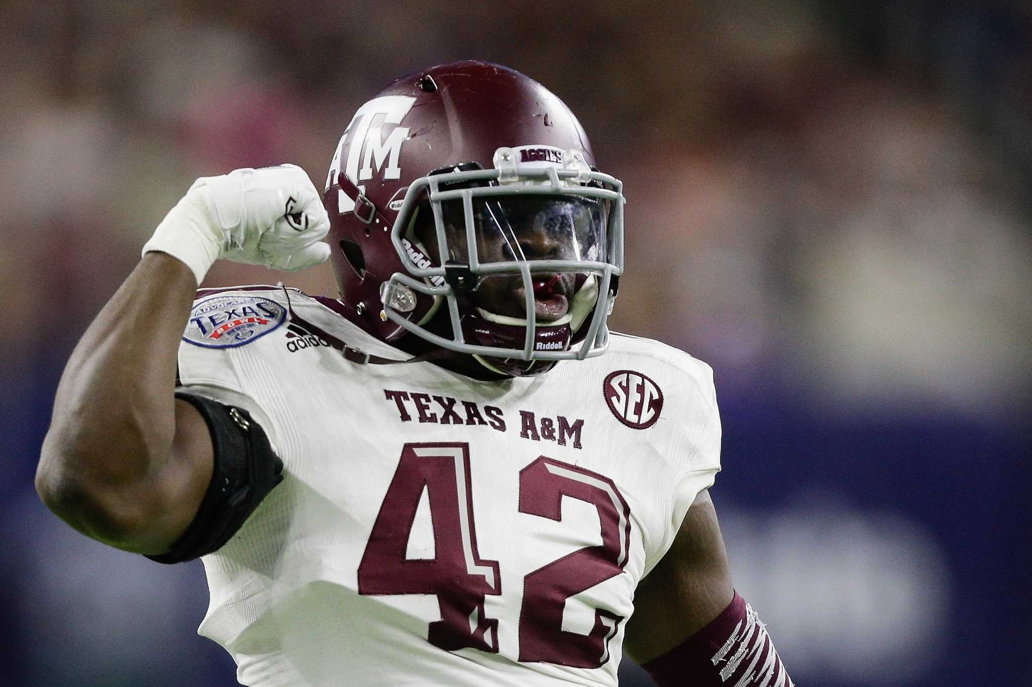 NFL suspends former Texas A&M linebacker Dodson for 6 games