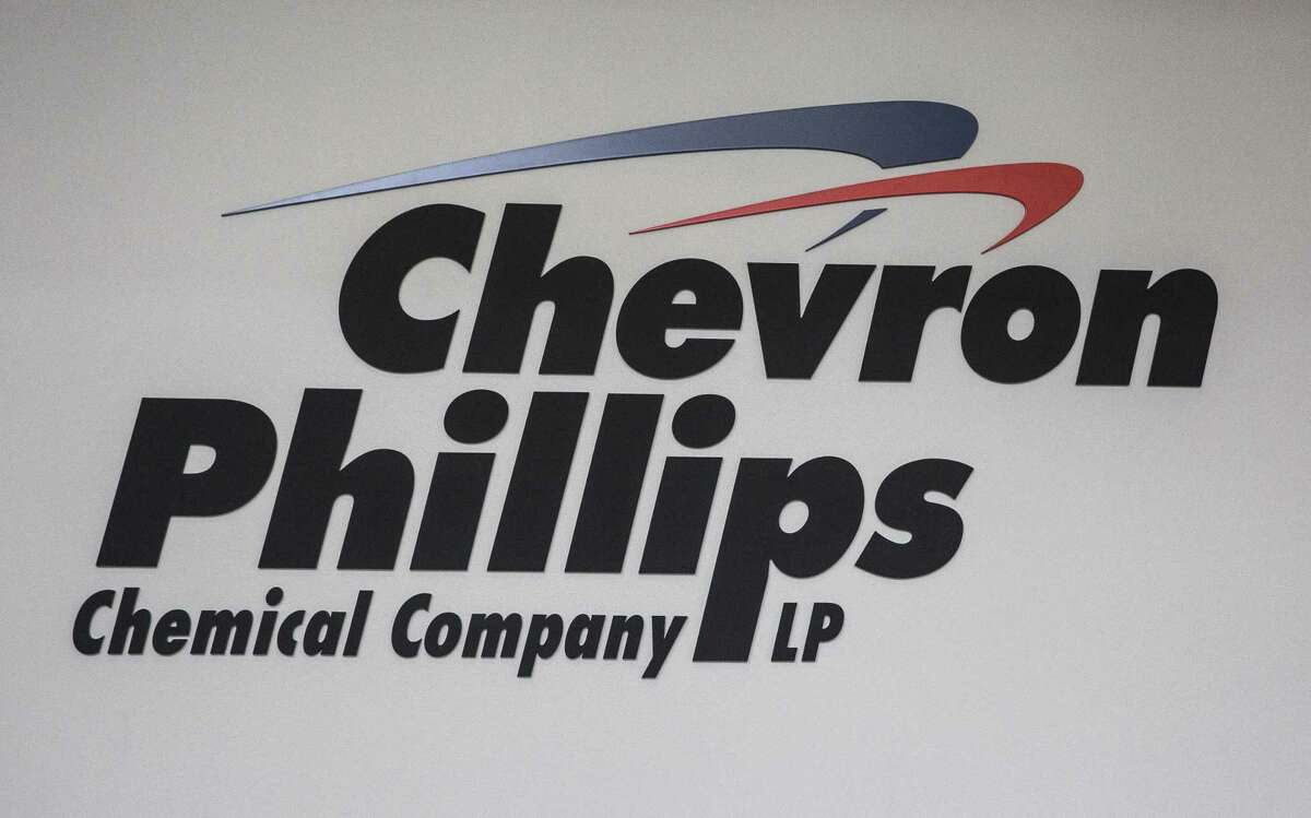 A Chevron Phillips Chemical logo at Cedar Bayou Plant on Tuesday, Dec. 18, 2018, in Baytown.