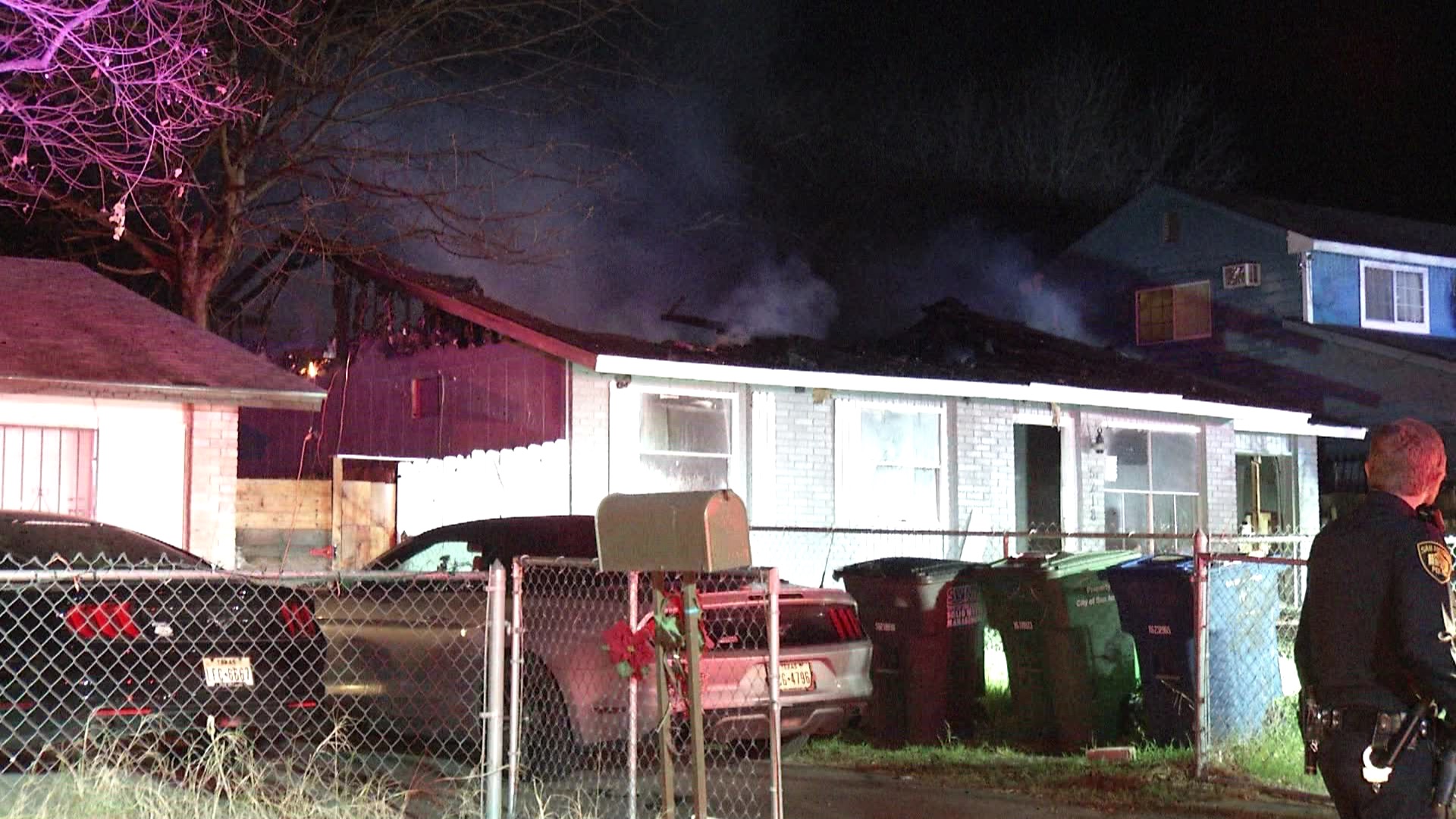 SAFD: Fire destroys roof of West Side home