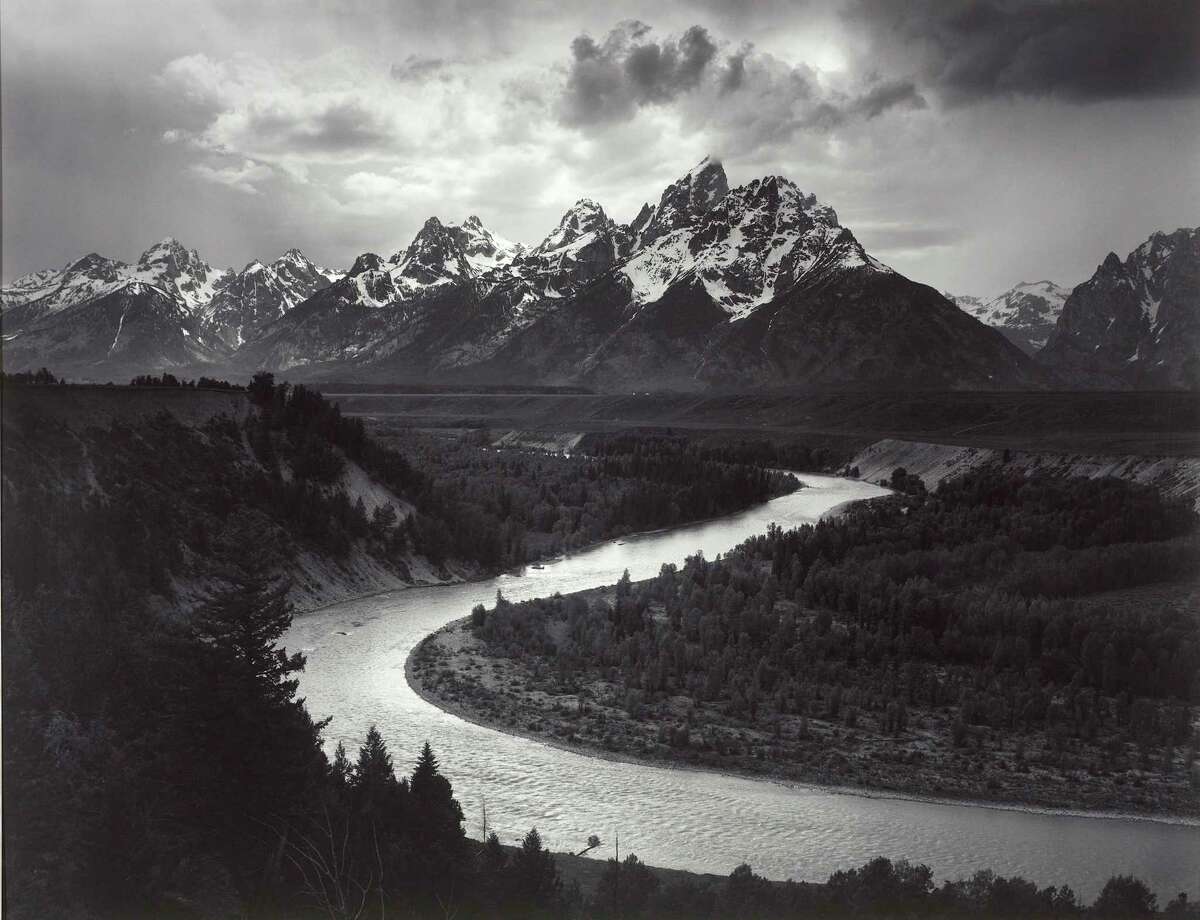 Ansel Adams' "The Tetons and Snake River, Grand Teton National Park, Wyoming," 1942.