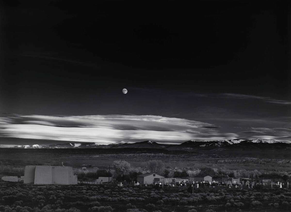 Ansel Adams' "Moonrise, Hernandez, New Mexico," 1941.