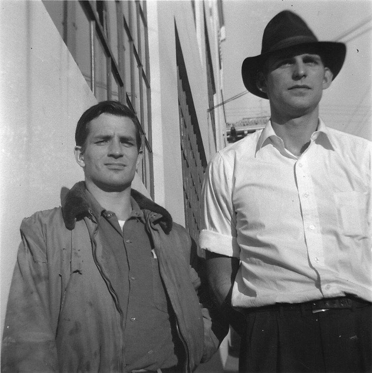 Al Hinkle (right) with Jack Kerouac in an undated photo