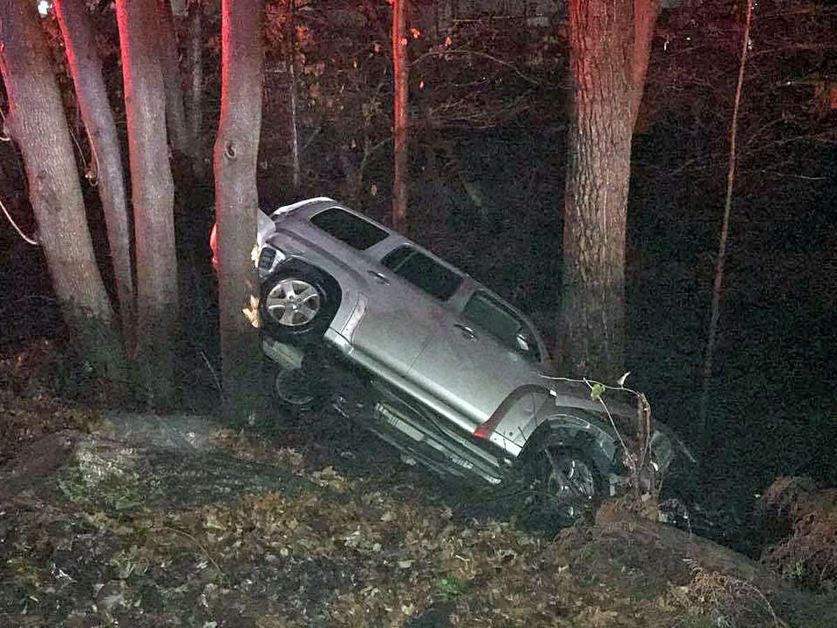 Derby, Conn., firefighters responded to a call of a crash on Route 8 on Dec. 28, 2018.
