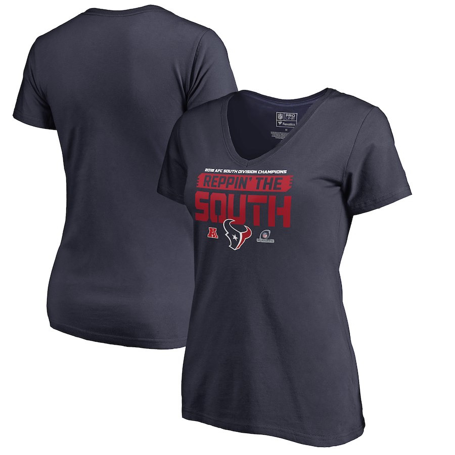 Houston Texans Shirt AFC South Champs Blue Size Mens Small