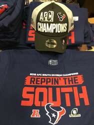 texans afc south championship shirts