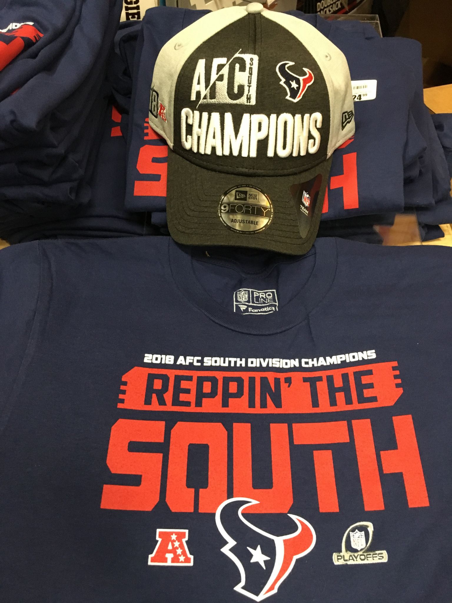 Here's what Texans' AFC South champs merchandise looks like
