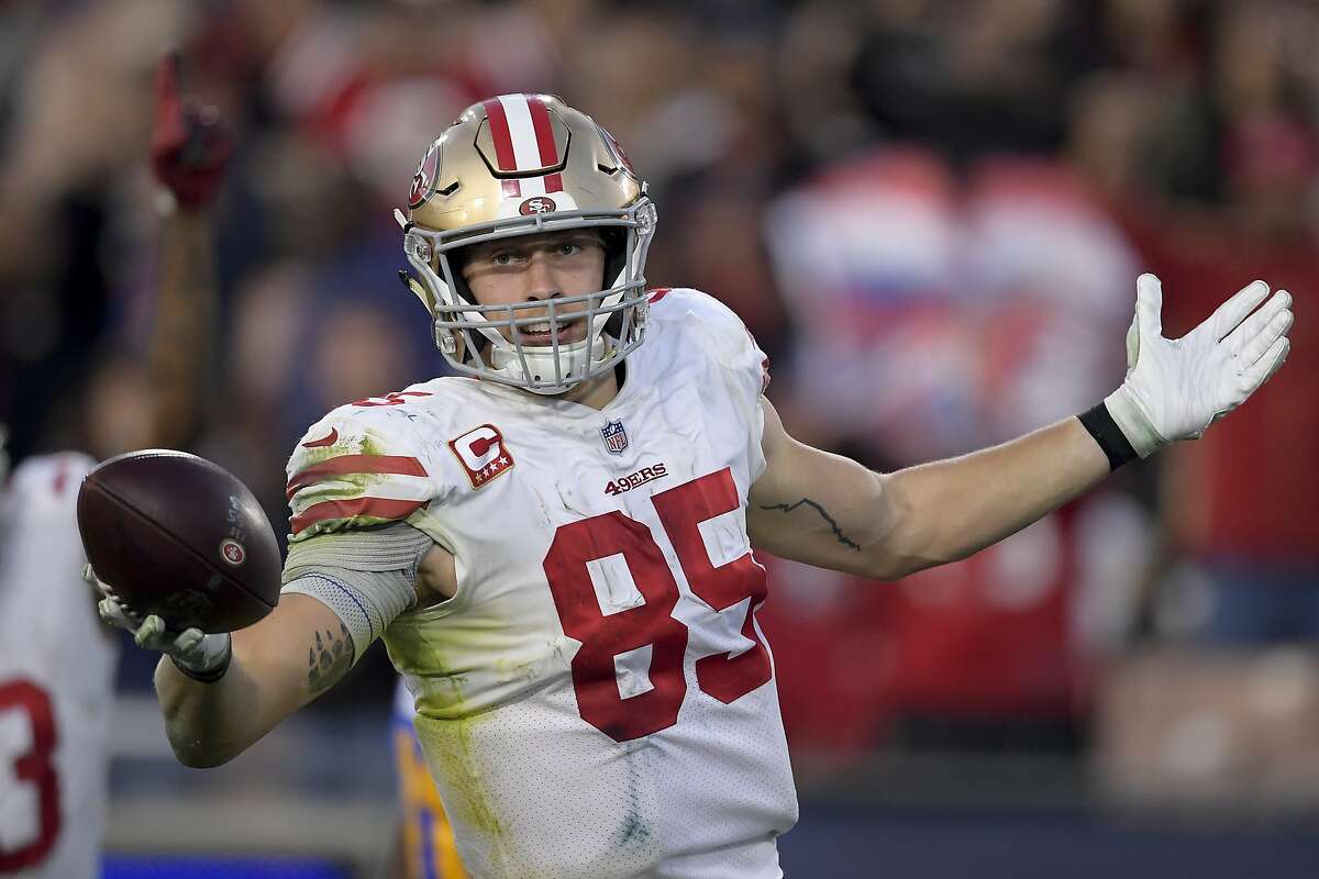 49ers' George Kittle barrels into NFL record book