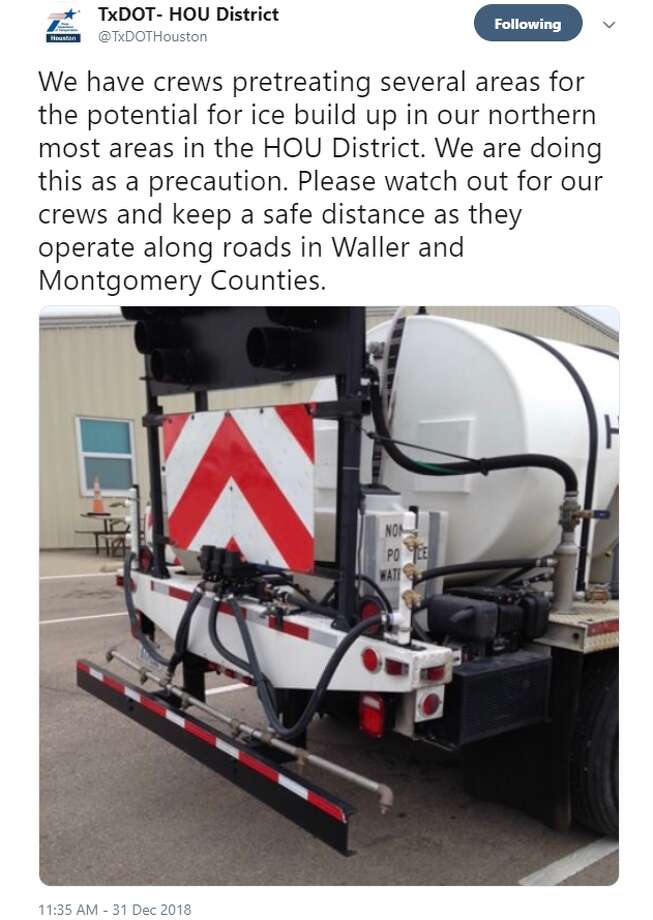 Icy New Year Txdot Crews Prepare For Possible Frigid Weather In