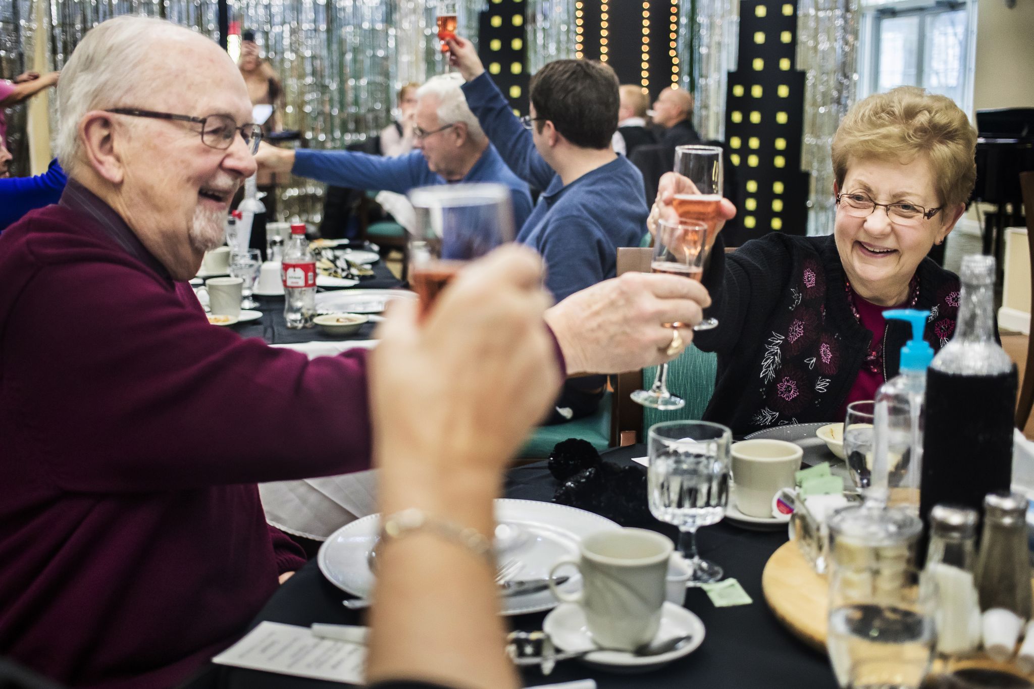 New Year's Eve party at Colonial Villa of Midland senior living