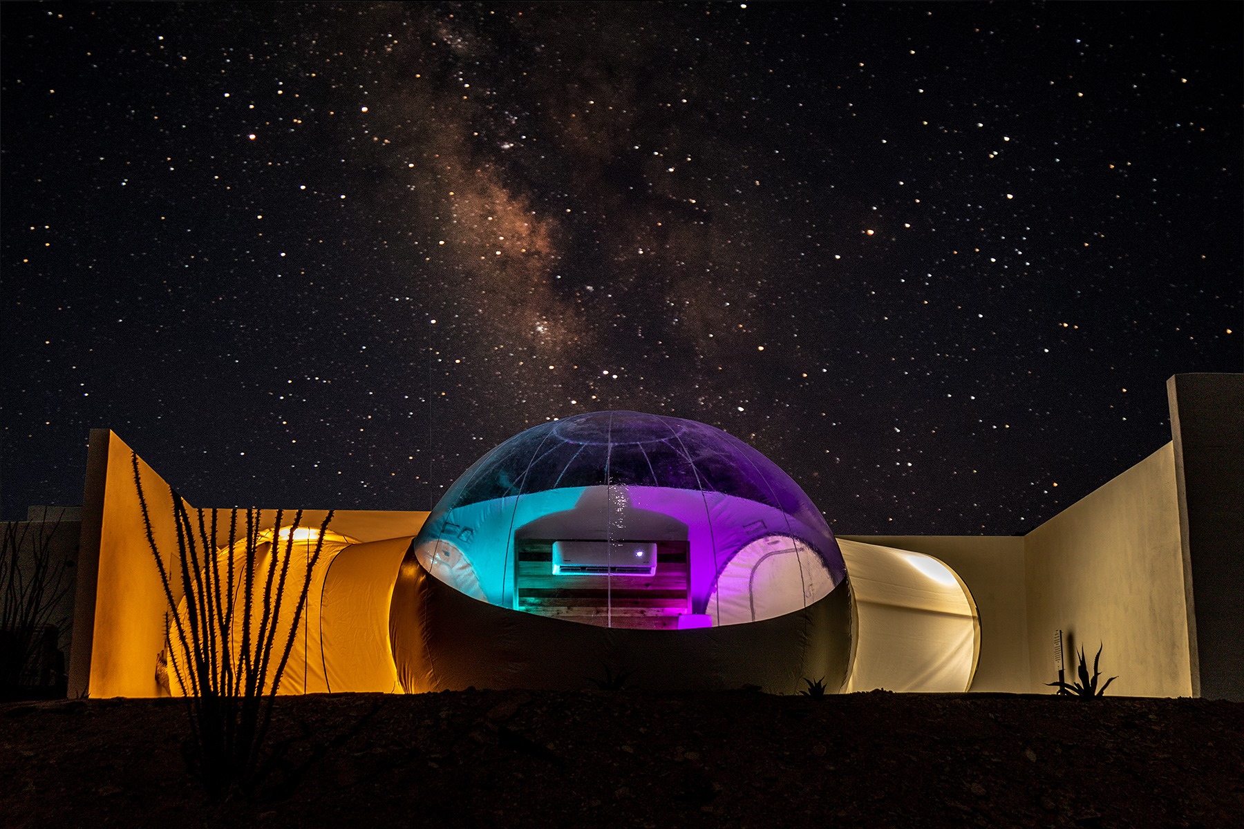 Book a bubble under the Texas stars at Basecamp Terlingua