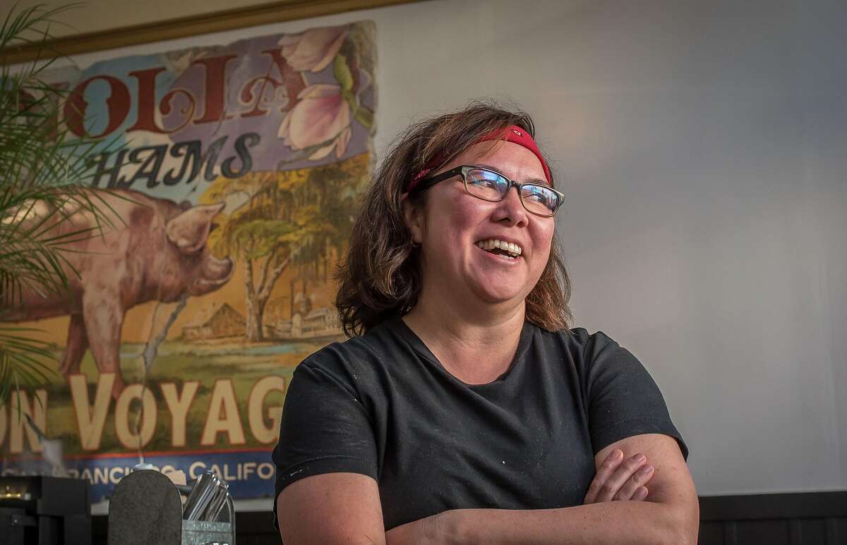 Chef/Owner Brenda Buenviaje of Brenda's Meat & Three in San Francisco, Calif., is seen on Thursday, January 29th, 2015.