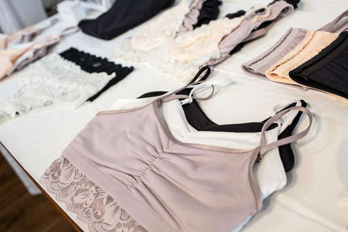 Everviolet lingerie on display during a launch party at Poet and/the Bench. Everviolet is a brand designed for women in all phases of treatment and survivorship from breast cancer and related issues. On Saturday, December 8, 2018 in Mill Valley, Calif.