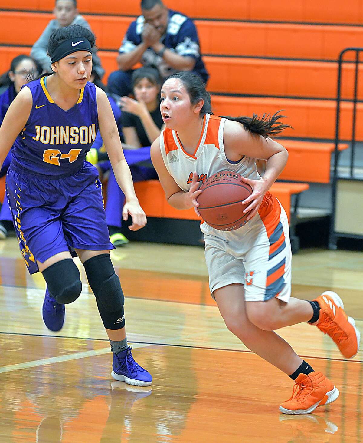 Natalia Trevino had 28 points in United’s 76-31 win over LBJ on Wednesday afternoon. The Lady Longhorns play at Nixon Saturday in a battle of district unbeatens.