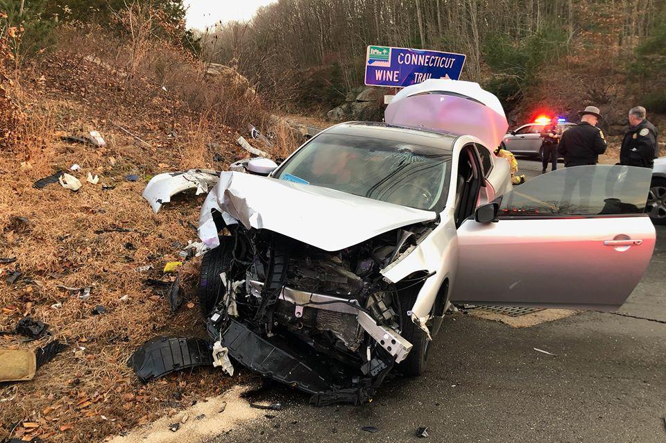 Cars crash after hitting deer, injuring 3 people in Westborough 