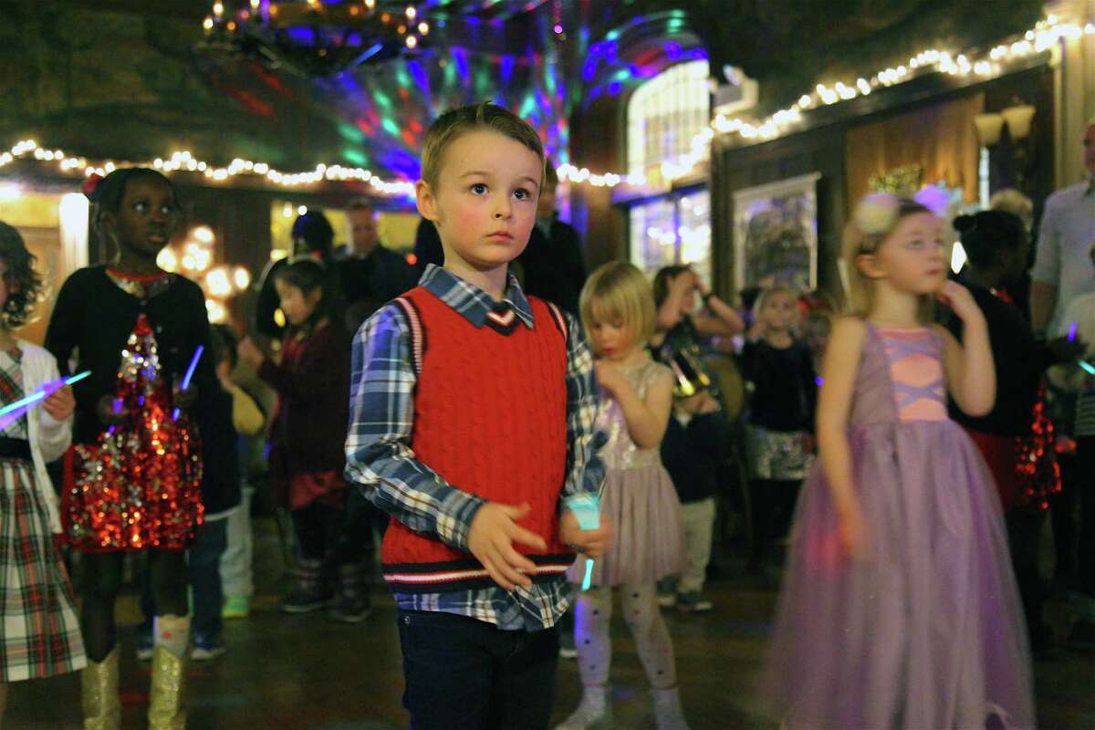 Joshua Swift, 4, of New Canaan, enjoys the party.