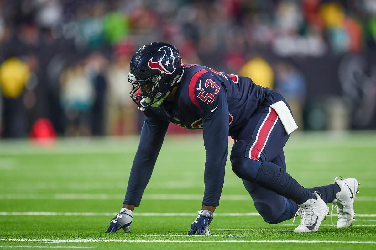PHOTOS: Houston area high schools with most Super Bowl players  HOUSTON, TX - OCTOBER 25: Houston Texans linebacker Duke Ejiofor (53) gets set during the football game between the Miami Dolphins and Houston Texans on October 25, 2018 at NRG Stadium in Houston, Texas. The Texans defeated Miami 42-23. (Photo by Daniel Dunn/Icon Sportswire via Getty Images) >>>Browse through the slideshow for a look at every person who played in a Super Bowl and attended a Houston-area high school ... 