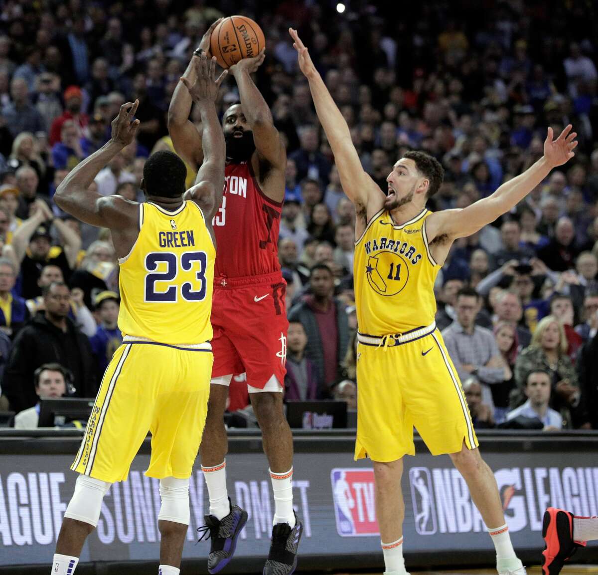 James Harden's incredible heroics lift Rockets over Warriors in overtime