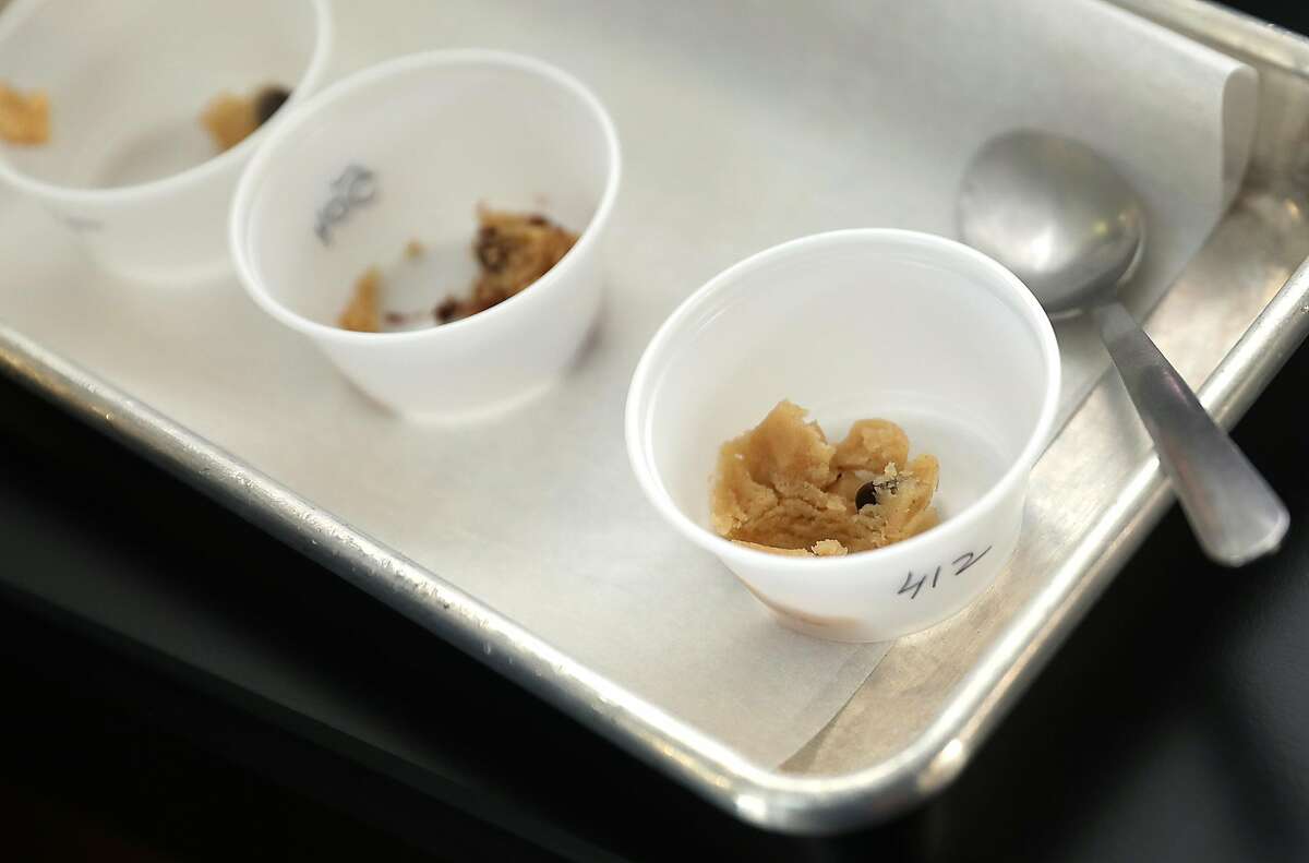 Cookie dough seen for sensory taste testing at Just Inc. on Thursday, Dec. 6, 2018 in San Francisco, Calif.