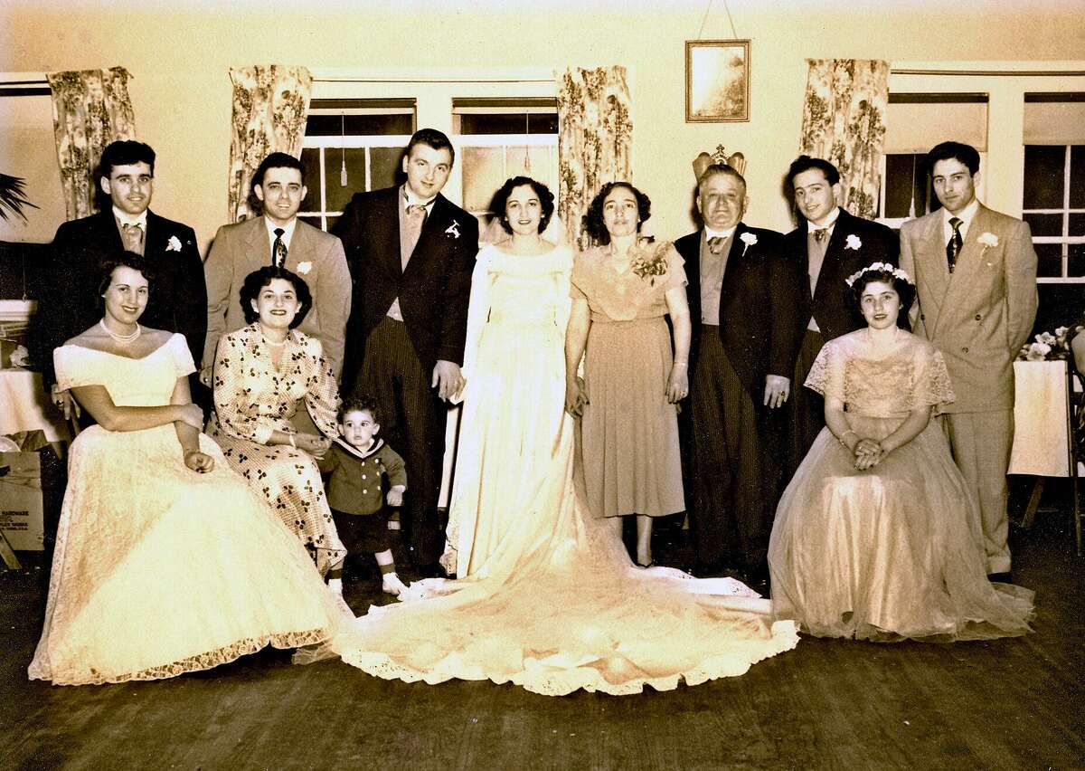 Wedding of Raymond Ciarlelli and Elizabeth Criscuolo - May 29, 1950. Ciarlelli served his country in the bloody Battle of Okinawa. His father-in-law, Andrew Criscuolo Sr., survived the horrors of trench warfare in World War I.