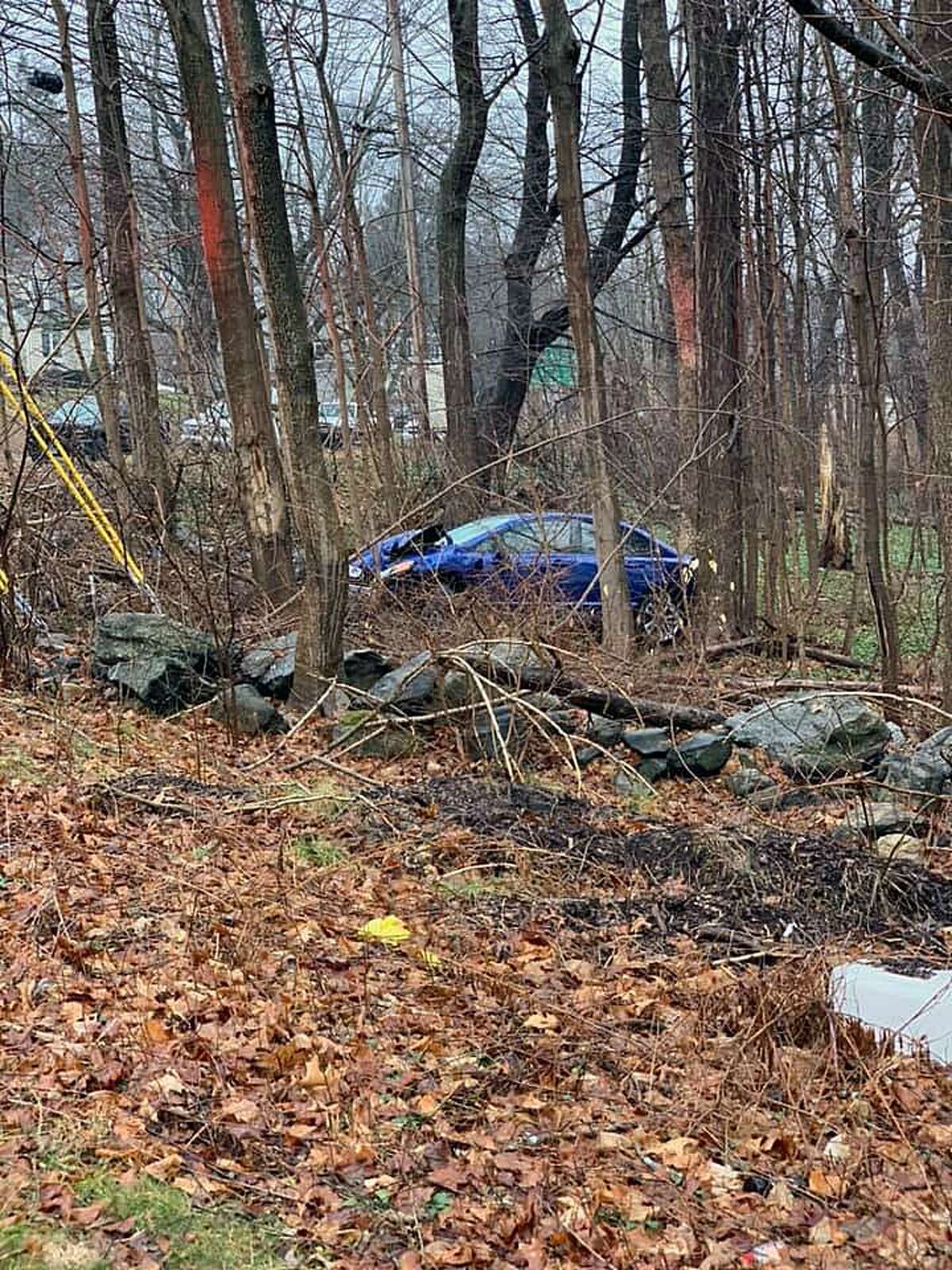 Ansonia first responders find unoccupied crashed car