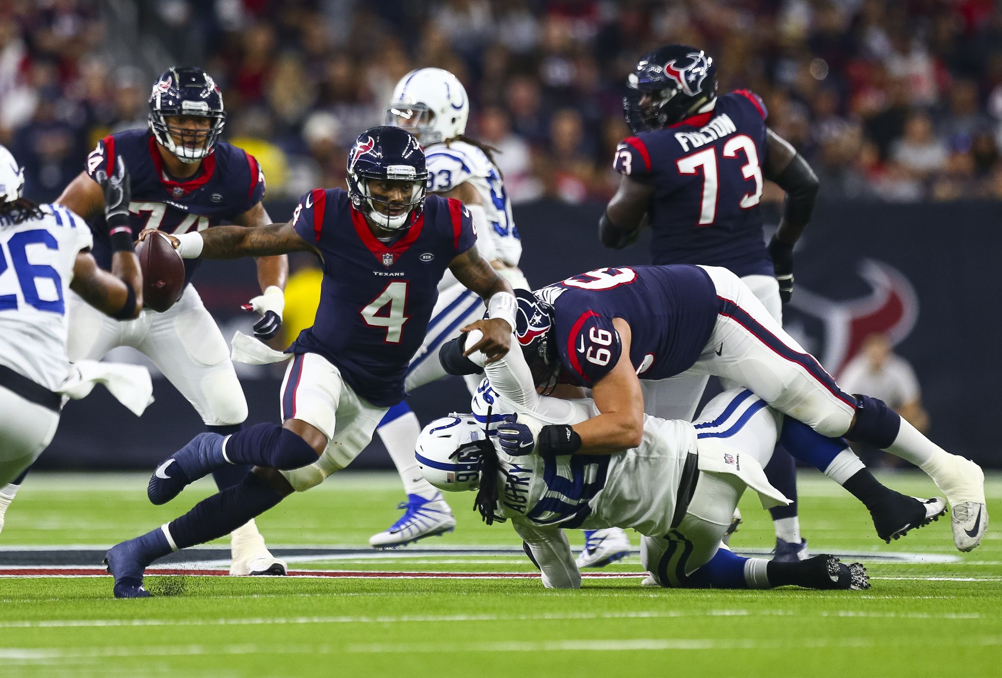 Texans no match for Colts in playoff loss