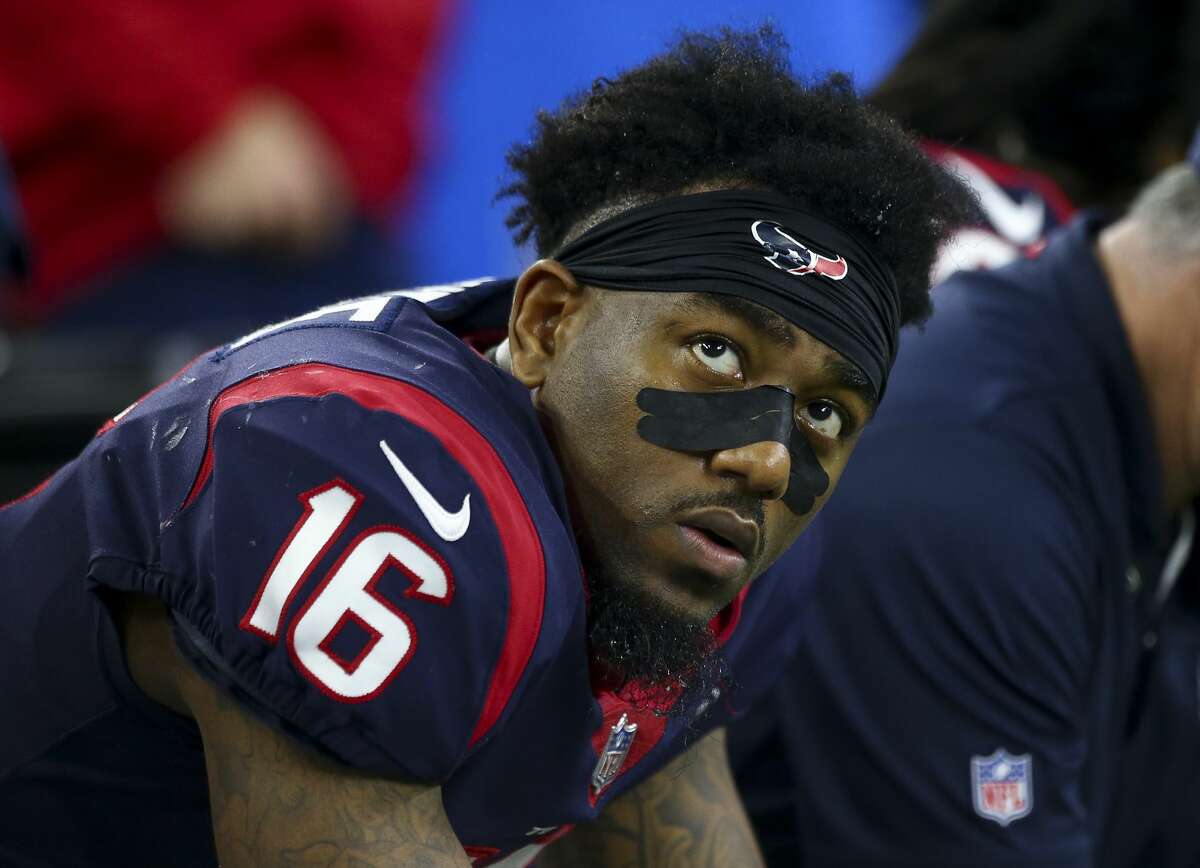 PHOTOS: Contract situations for each Texans player during the 2019 offseason  Houston Texans wide receiver Keke Coutee (16) sits on the sidelines after the offense turn the ball over on downs against the Indianapolis Colts during the fourth quarter of an NFL first round playoff game between the Houston Texans and the Indianapolis Colts at NRG Stadium Saturday, Jan. 5, 2019, in Houston. The Colts won 21-7. >>>Browse through the gallery for a look at contract situations for each Texans player ... 