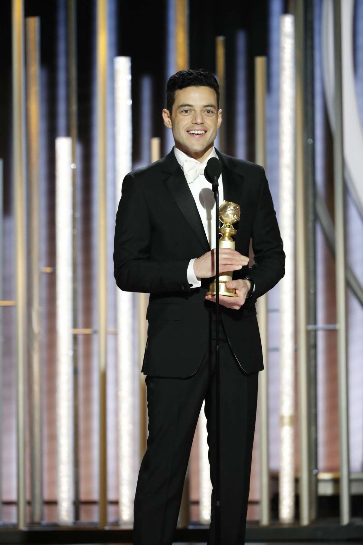 Rami Malek, winner of Best Actor - Motion Picture, Drama at the 76th Annual Golden Globe Awards held at the Beverly Hilton Hotel on January 6, 2019.