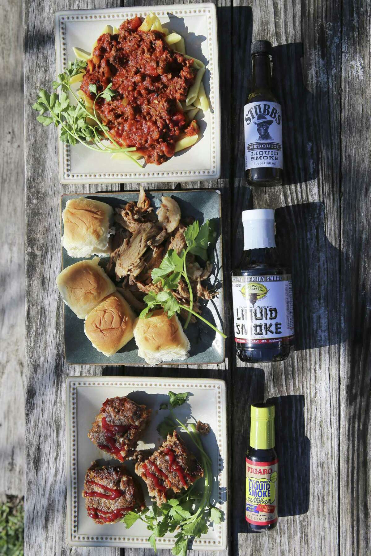 Liquid smoke can be added to a wide variety of dishes, including pulled pork sliders, smoked meatloaf and as a flavor agent for meat pasta sauce.